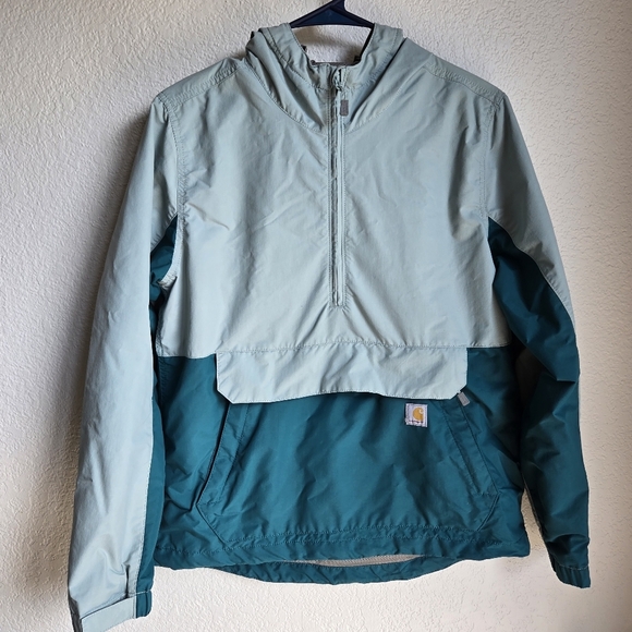 Carhartt Women's Rain Defender Loose Fit Lightweight Packable Anorak,Shaded sz S - Picture 2 of 7